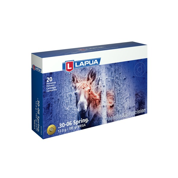 LAPUA AMMO 30-06 185gr SP MEGA 20/bx 30/cs