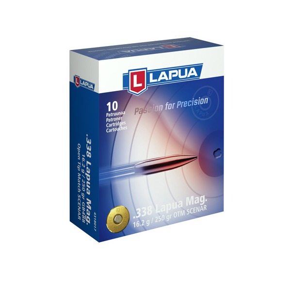 LAPUA AMMO 338 LAPUA 250g HPBT SCENAR 10/bx 20/cs