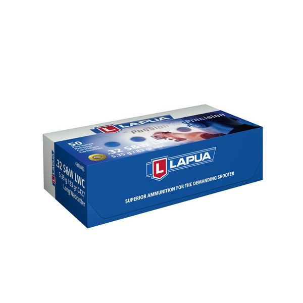LAPUA AMMO 32 S&W LONG 83gr LWC 50/bx 20/cs