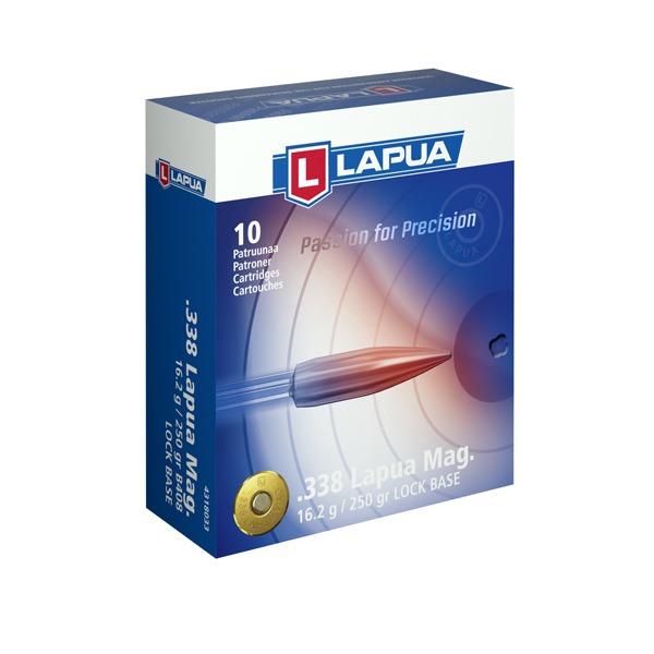 LAPUA AMMO 338 LAPUA 250g FMJBT LOCK-BASE 10/b 20/c