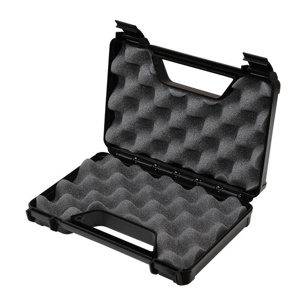 MTM PISTOL CASE REVOLVER/ AUTO/3" BBL/BLACK 12/CS