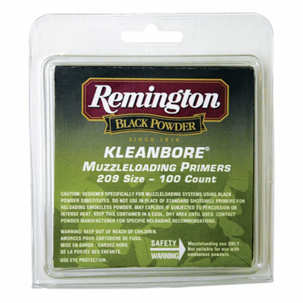 REMINGTON PRIMER 209 MUZZLE- LOADING CLAMPACK/100