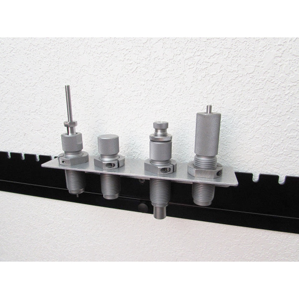 InLine Fabrication 4 Hole Die Rack and Shellplate Holder for LNL 1 3/16" Bushings - Black