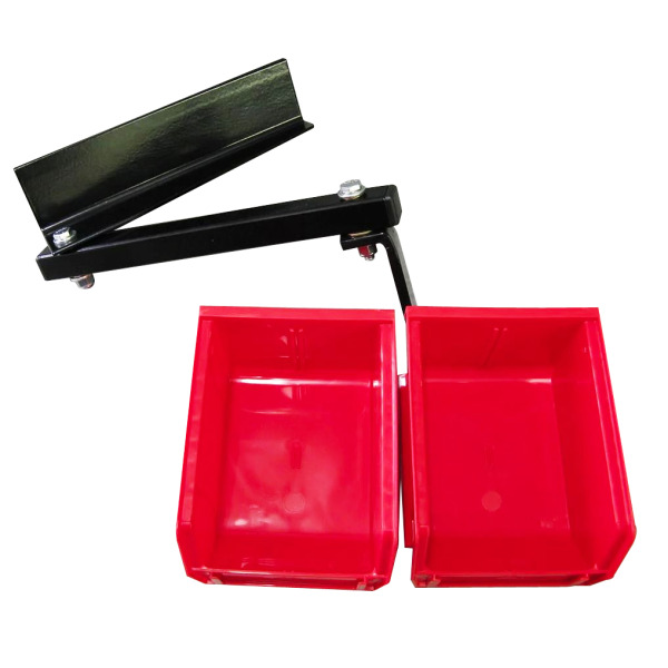 InLine Fabrication Universal Double Component Tray System w/ Black Bins