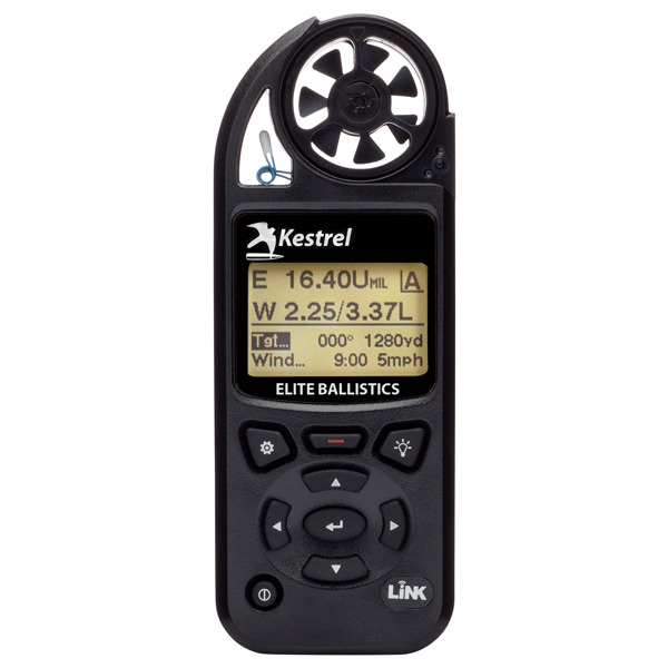 Kestrel 5700 Elite Weather Meter with Applied Ballistics and LiNK, Black