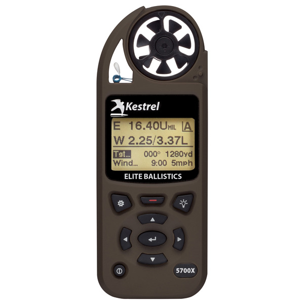 Kestrel 5700X Elite Weather Meter with Applied Ballistics and LiNK, Flat Dark Earth