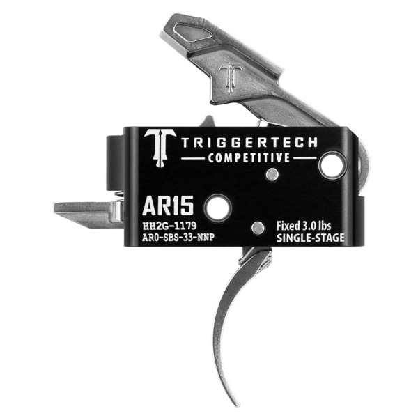 TRIGGERTECH AR15 COMP PRO SINGLE ST CURVED 3.0LB SS