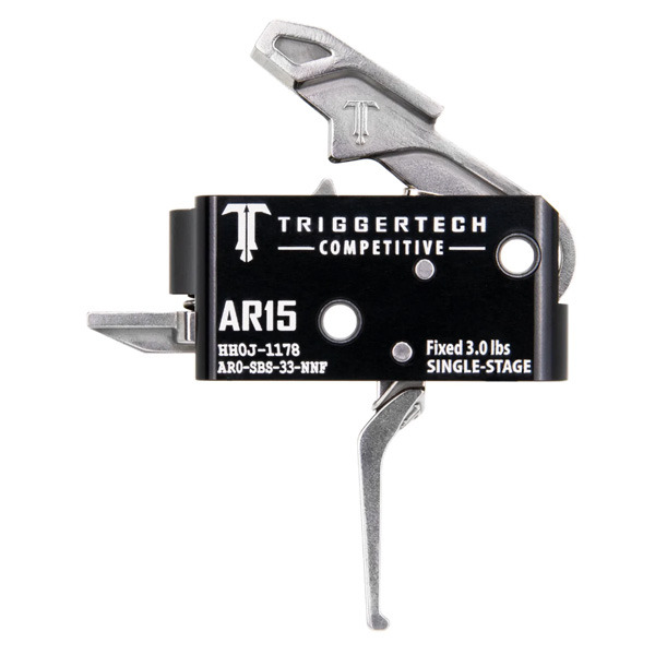 TRIGGERTECH AR-15 COMP SINGLE ST FLAT 3.0LB SS