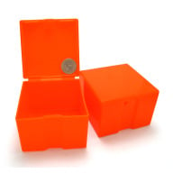 UTILITY FLIP-TOP PLASTIC BOX SIZE X-LARGE ORANGE