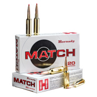 HORNADY AMMO 6MM GT 109gr ELD MATCH 20/BX 10/CS