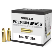 NOSLER BRASS 6mm ARC UNPRIMED 50/bx