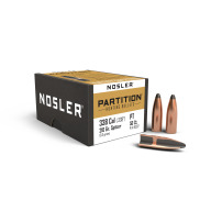 NOSLER 338(.338) 210gr Sptzr BULLET Partition 50/bx