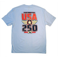 GRAF & SONS T-SHIRT BLUE U.S.A. 250yrs XXX-LARGE