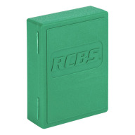 RCBS DIE STORAGE BOX GREEN, HOLDS 1-3 DIES