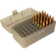 MTM RIFLE FLIP-TOP 50rd 22250-308/CLR-SMOKE 24/CS