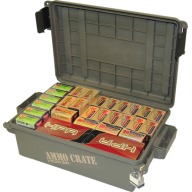 MTM AMMO CRATE FLAT ARMY GREEN IN:17.2"x10.7"x5.5"