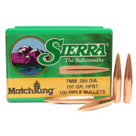 SIERRA 7mm(.284)197g HPBT BULLET MATCHKING 100/bx