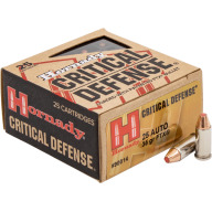 HORNADY AMMO 25 ACP 35gr FTX CRITICAL DEFENSE 25b 10c