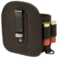 WILD HARE LEATHER 1-BOX SHELL CARRIER w/BELT CLIP