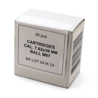IGMAN AMMO 7.62x39 123gr FMJ 20/bx 40/cs