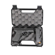 MTM PISTOL CASE REVOLVER/ AUTO/3" BBL/BLACK 12/CS