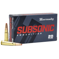 HORNADY AMMO 7.62x39 255gr SUB-X 20/BX 10/CS