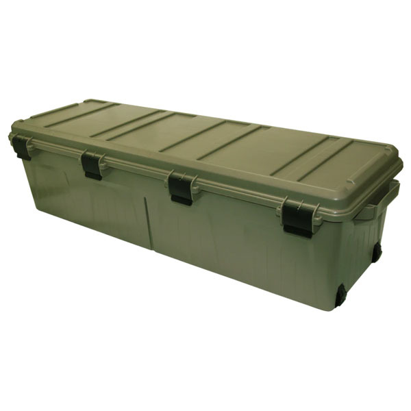 MTM TACTICAL RIFLE CRATE w/WHEELS ARMY GREEN