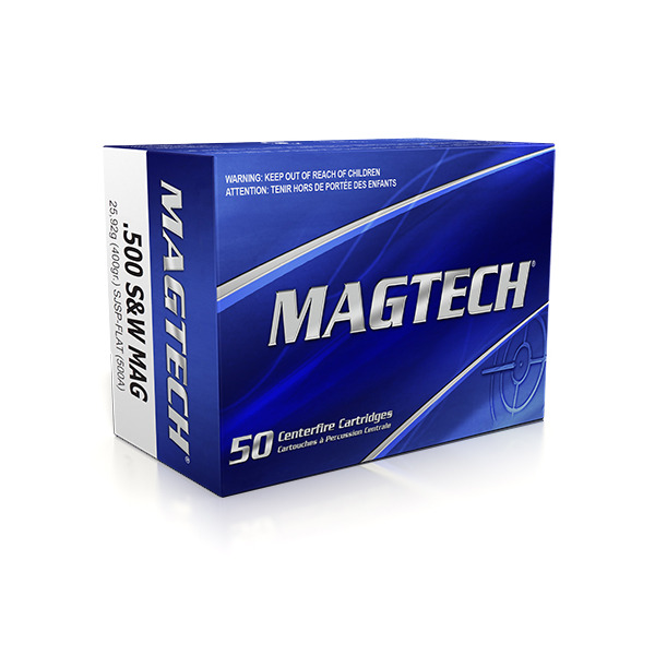 MAGTECH AMMO 500 S&W 400g SJSP 20/bx 25/cs