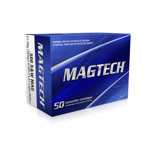 MAGTECH AMMO 500 S&W 325g SJSP (Low-Recoil) 20b 25c
