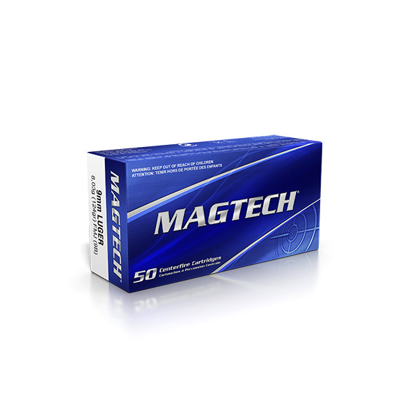 MAGTECH AMMO 9MM 124gr FMJ 50/bx 20/cs