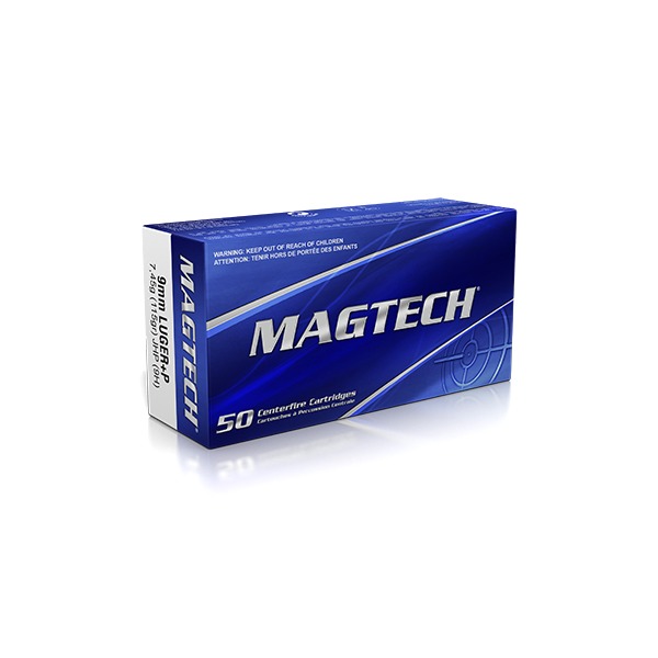 MAGTECH AMMO 9MM+P 115gr JHP 50/bx 20/cs