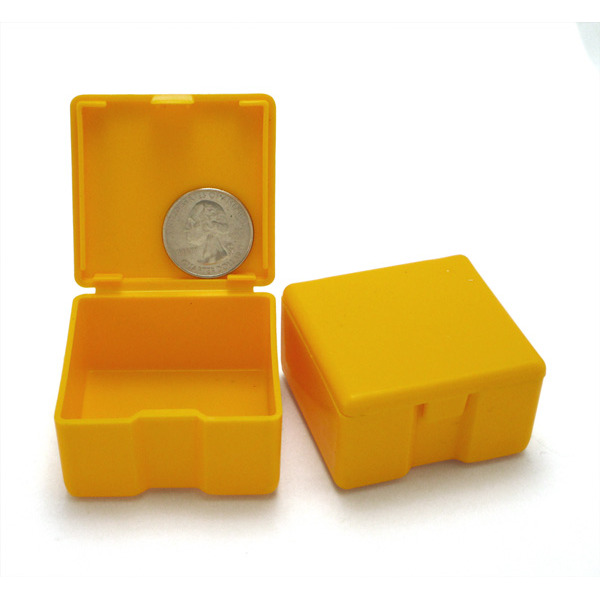 UTILITY FLIP-TOP PLASTIC BOX SIZE SMALL YELLOW