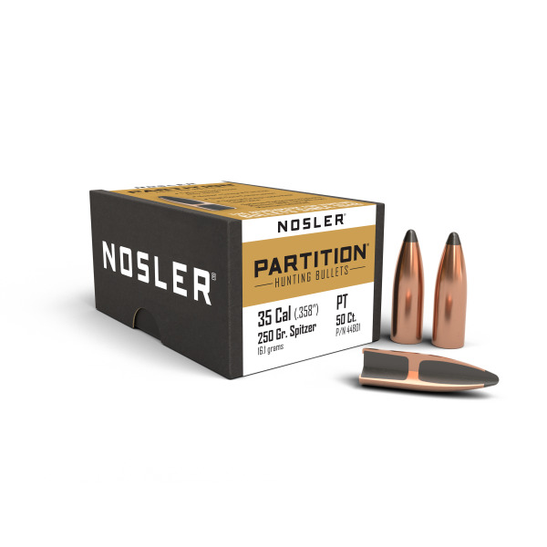 NOSLER 35(.358) 250gr Sptzr BULLET Partition 50/bx