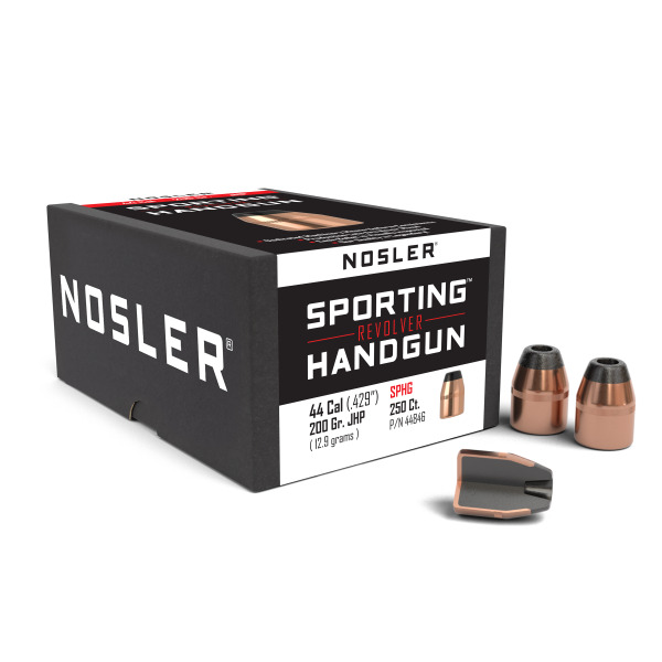NOSLER 44 (.429) 200gr JHP BULLET 250/bx