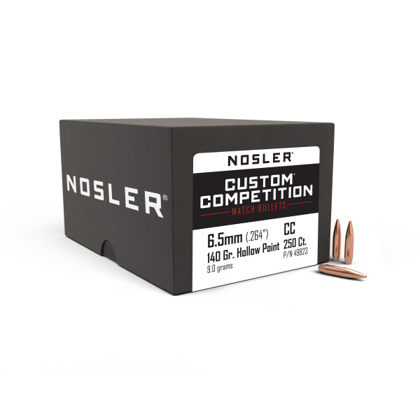 NOSLER 6.5MM(.264)140gr HPBT BULLET CUSTOM 250/bx
