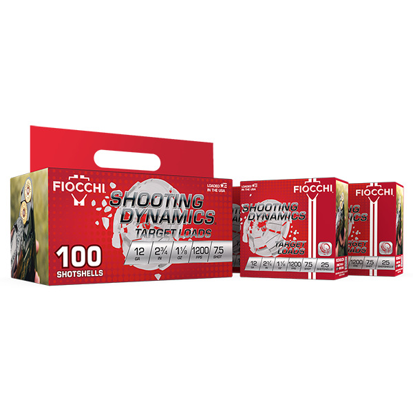 FIOCCHI AMMO 12ga 2.75 1-1/8oz 1200fps #7.5 100/bx 2/cs