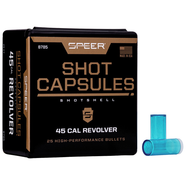 SPEER 45 COLT CAPSULES EMPTY w/BASE PLUG 25/bx