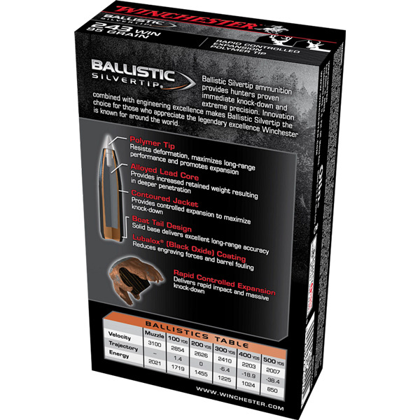 WINCHESTER AMMO 243 WINCHESTER 95gr BALLISTIC ST 20/bx 10/cs