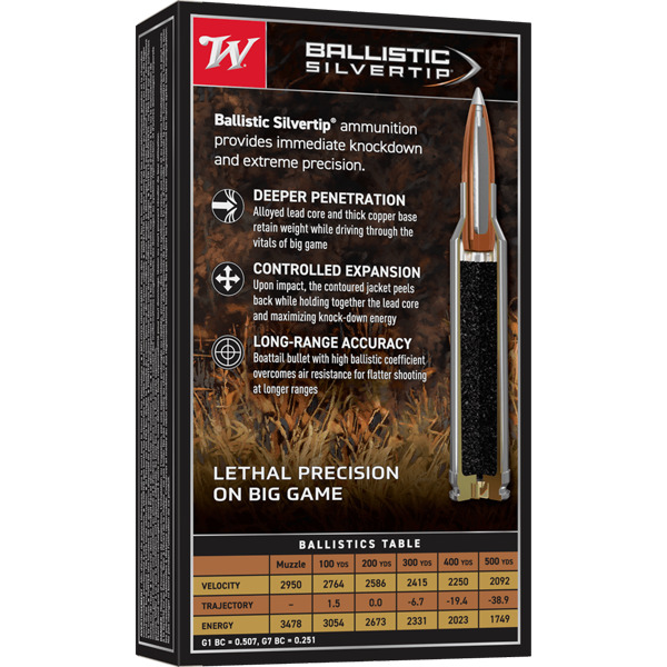 WINCHESTER AMMO 300 WINCHESTER 180gr BALLISTIC ST 20/bx 10/cs