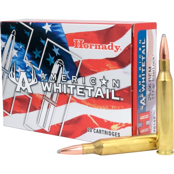 HORNADY AMMO 25-06 REMINGTON 117gr BTSP AW 20/BX 10/CS