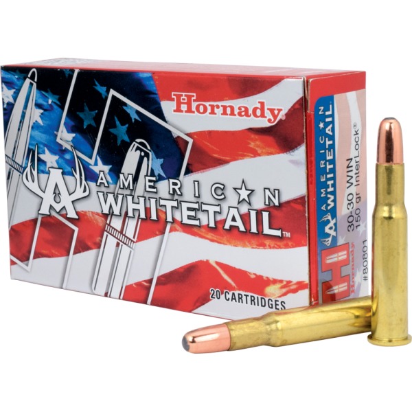 HORNADY AMMO 30-30 WINCHESTER 150gr RN AM WHITETAIL 20bx 10cs