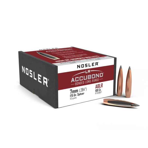NOSLER 7MM (.284) 175gr SP BULLET AccuBond-LR 100/bx