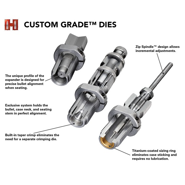 HORNADY 303 BRITISH SERIES I FL 2-DIE SET, S/H #11