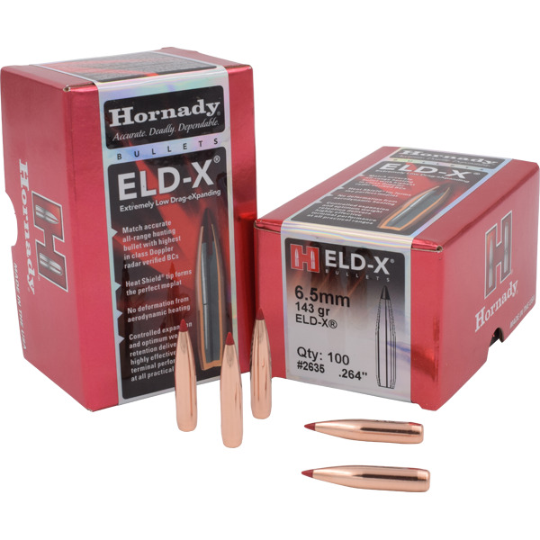 HORNADY 6.5MM (.264) 143gr BULLET ELD X 100/BX
