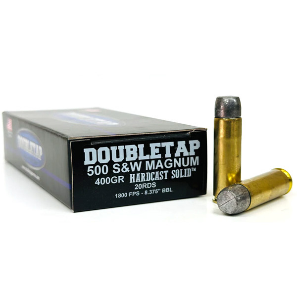 DOUBLETAP AMMO 500 S&W 400gr HARDCAST SOLID 20/BX