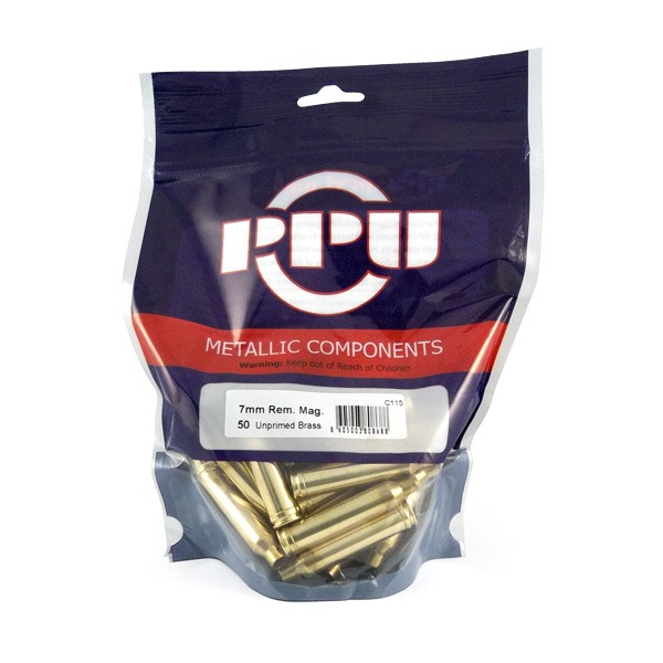 Prvi Partizan Brass 7mm Remington Mag Unprimed Bag of 50
