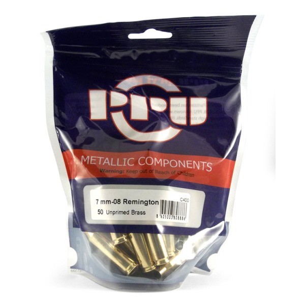Prvi Partizan Brass 7mm-08 Remington Unprimed Bag of 50
