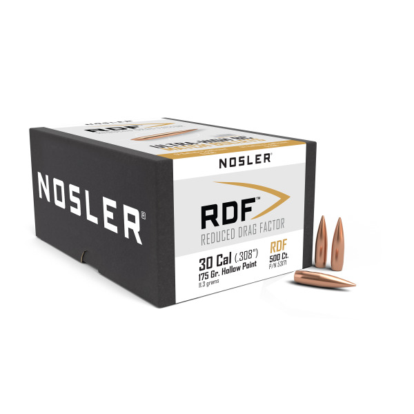 NOSLER 30c(.308) 175gr HPBT BULLET RDF 500/bx