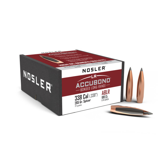 NOSLER 338(.338) 265gr SP BULLET AccuBond-LR 100/bx