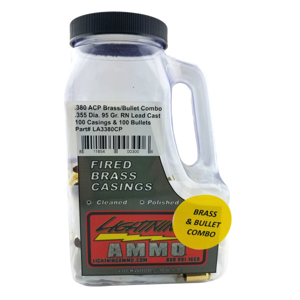 LIGHTNING COMBO .355 95gr RN & 380 ACP 100 EACH